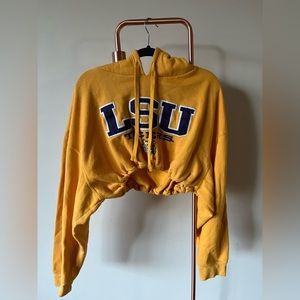 LSU cropped sweatshirt